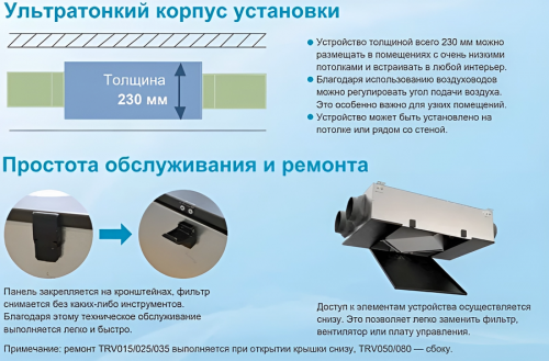 Приточно-вытяжная вентиляционная установка 500 TICA TRV035ACС0808 фото 2
