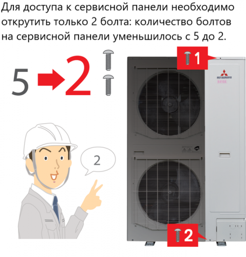 Наружный блок VRF системы Mitsubishi Heavy FDC280KXZPE1 фото 2