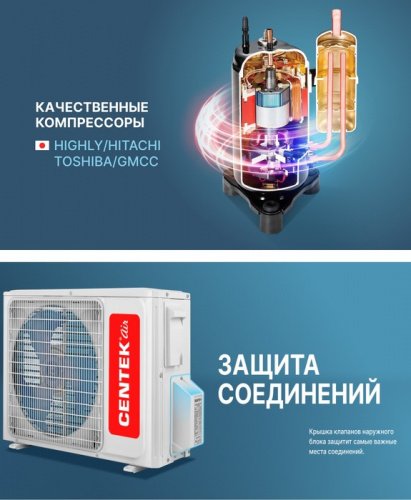 Кондиционер Centek CT-65G10 (Gray) фото 12